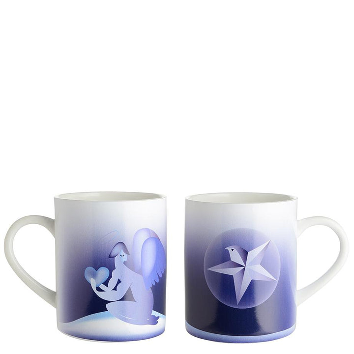 Blue Christmas Mugs