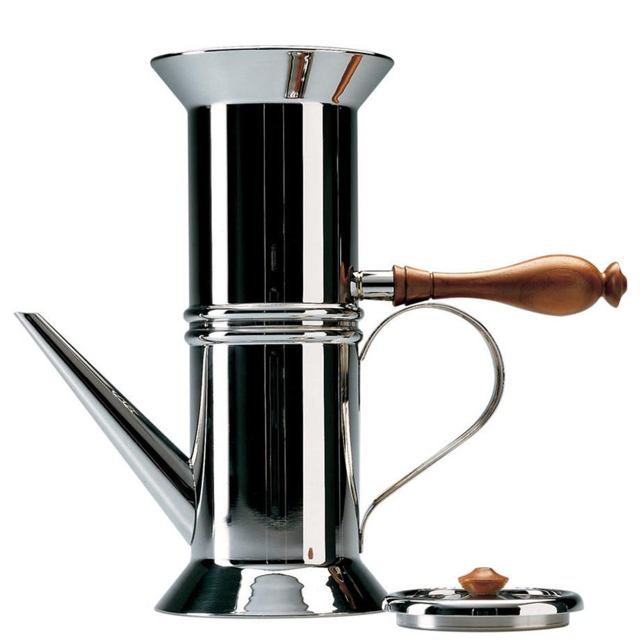 Neapolitan coffee maker with 4 ceramic coffee cups
