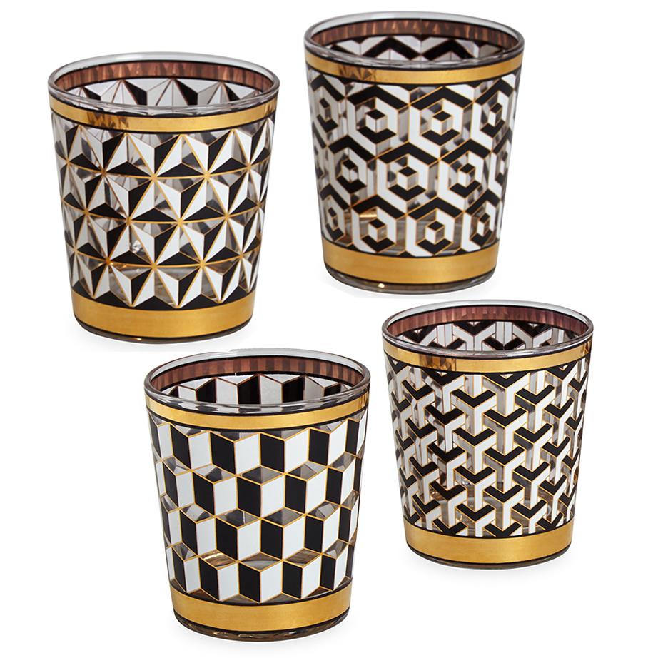 Jonathan Adler Versailles Glassware Set of Four 26460