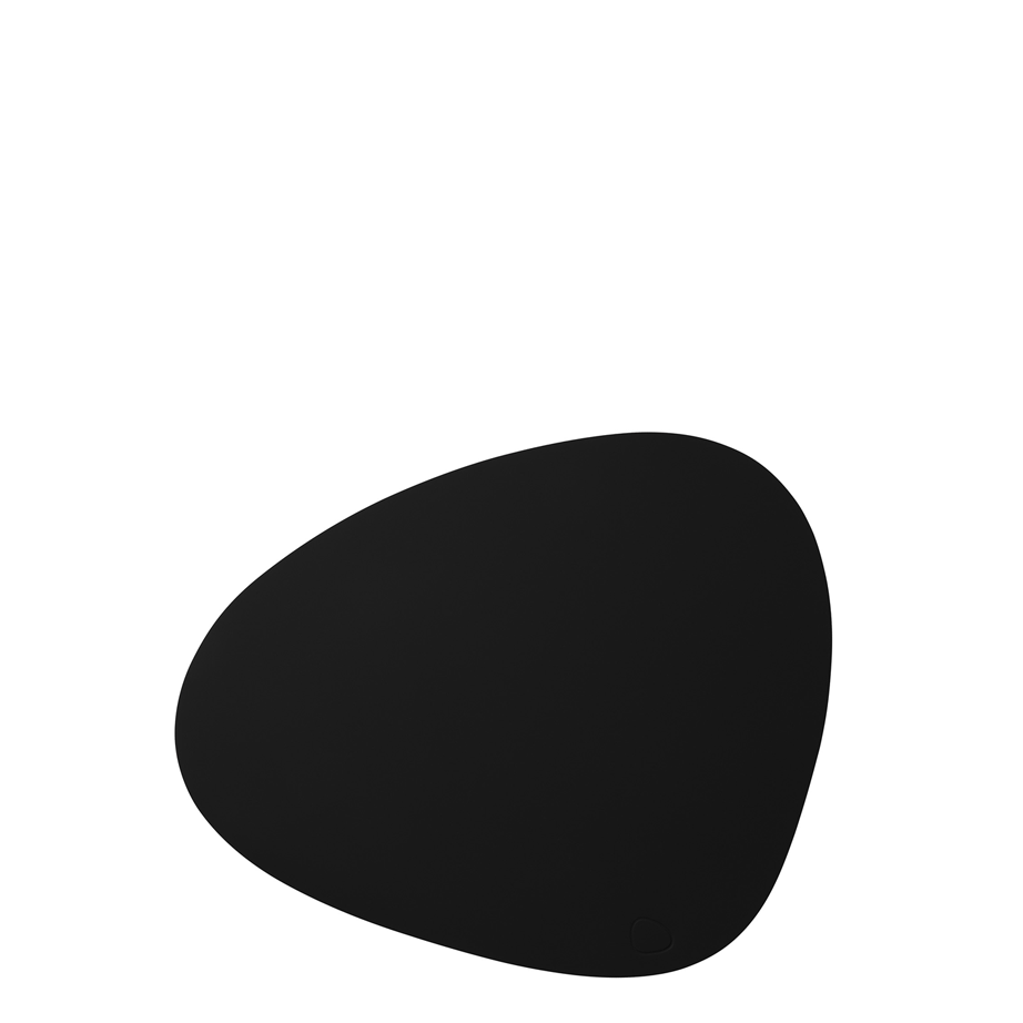 Curve Leather Glass Mat