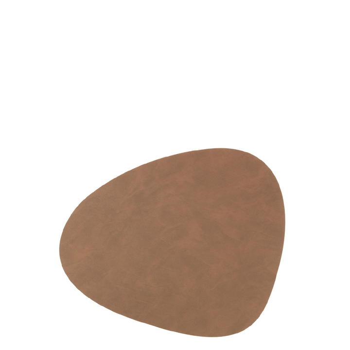 Curve Leather Glass Mat