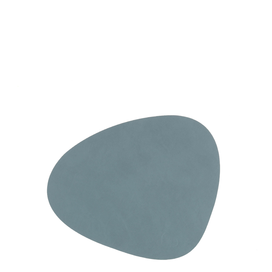 Curve Leather Glass Mat