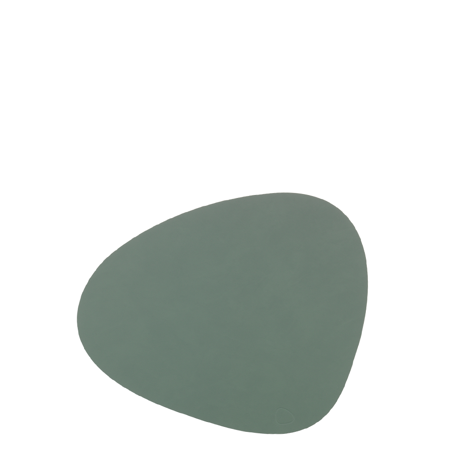 Curve Leather Glass Mat