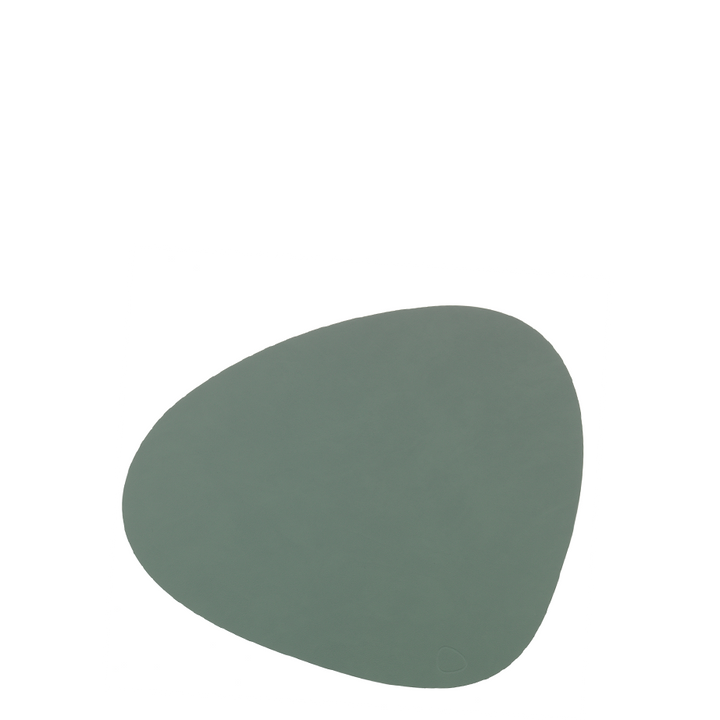 Curve Leather Glass Mat