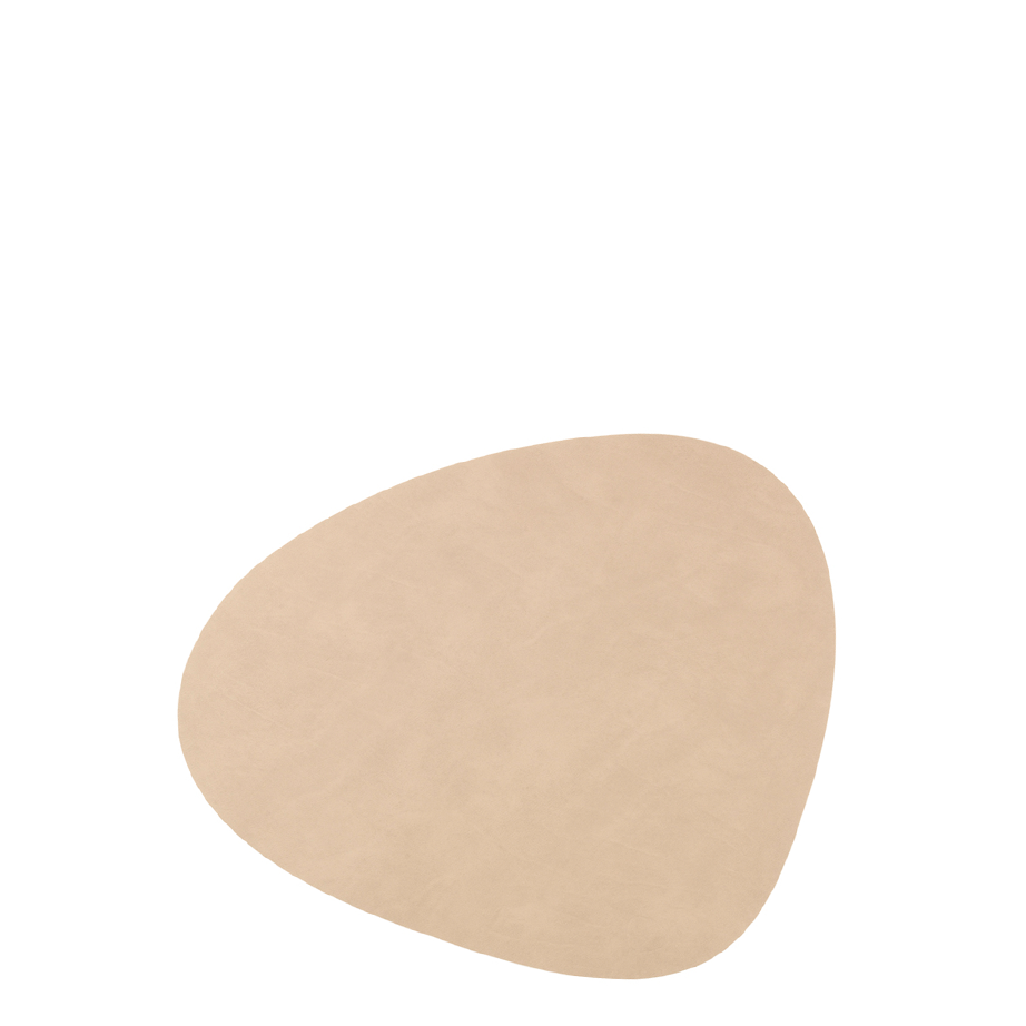 Curve Leather Glass Mat