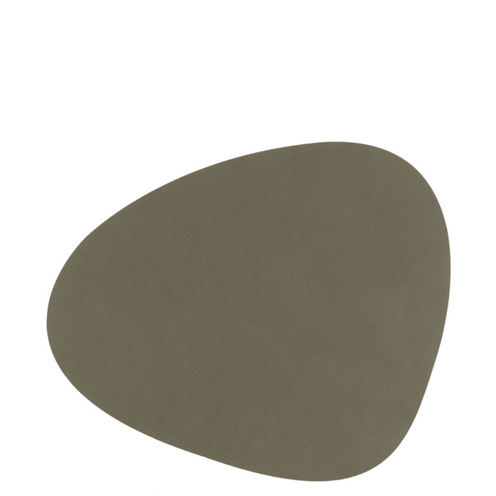 Curve Leather Table Mat | Small