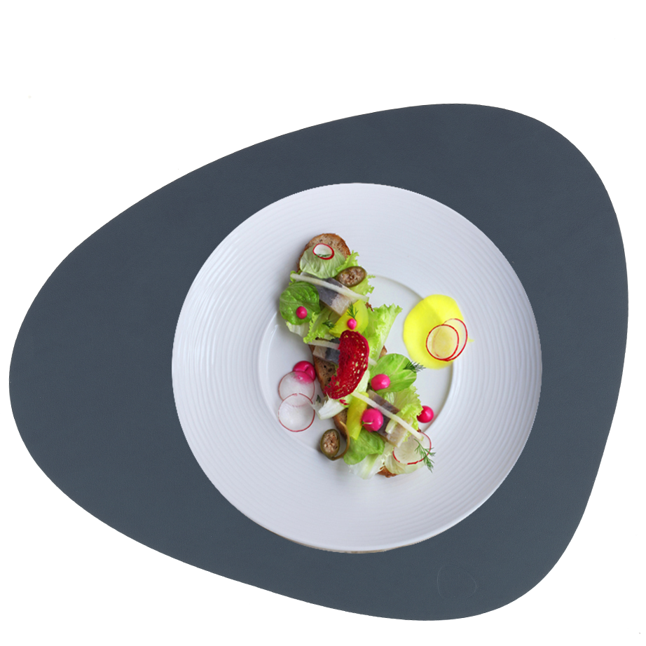 Curve Leather Table Mat | Large