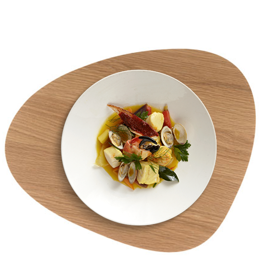 LIND DNA Double Table Mat Curve Oak & Black Bull 989868