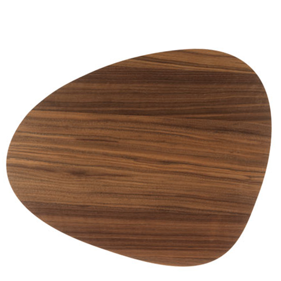 LIND DNA Double Table Mat Curve Walnut & Black Bull 989869