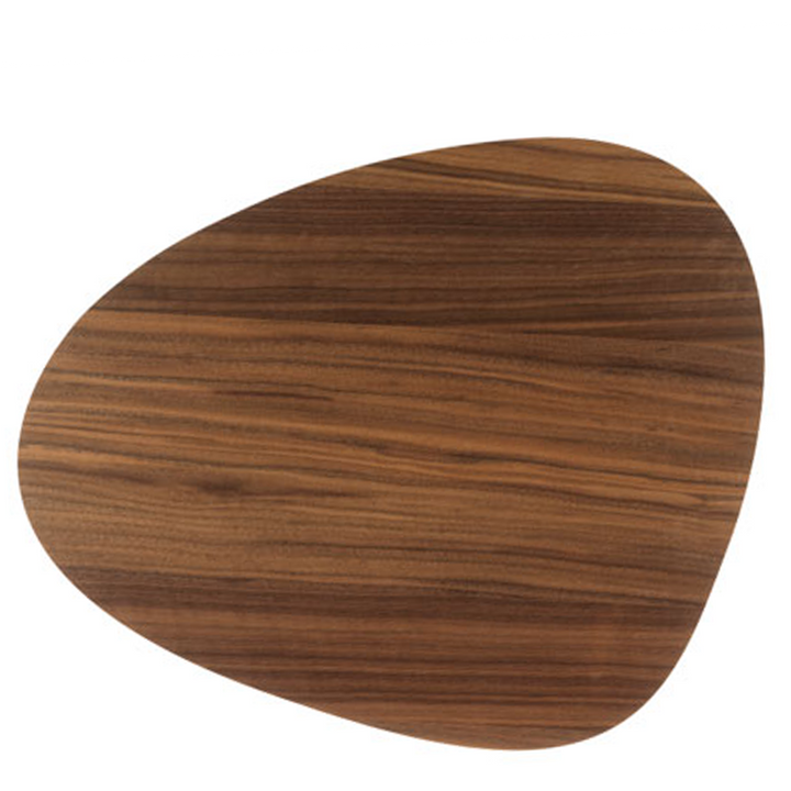 LIND DNA Double Table Mat Curve Walnut & Black Bull 989869