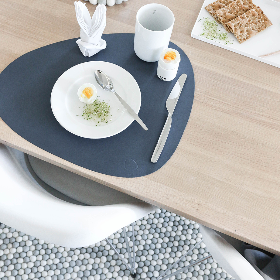 Curve Leather Table Mat | Large