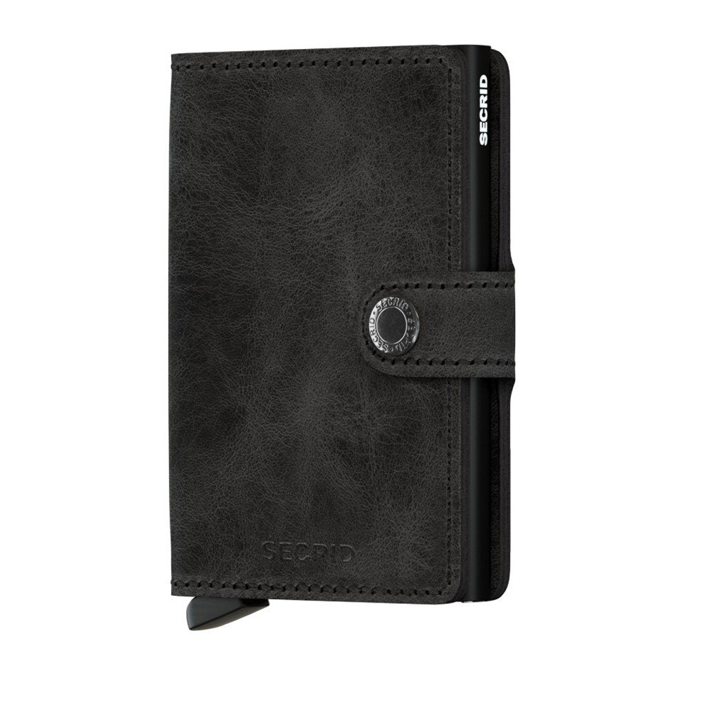 Secrid Miniwallet Vintage Black w/ Black Cardholder