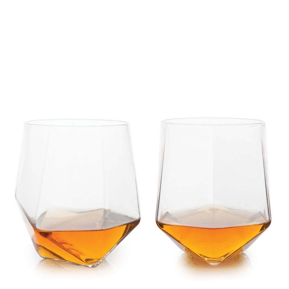 Viski Faceted Barware Scotch Tumbler 4343