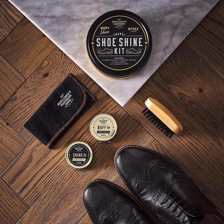 Travel Shoe Shine Kit