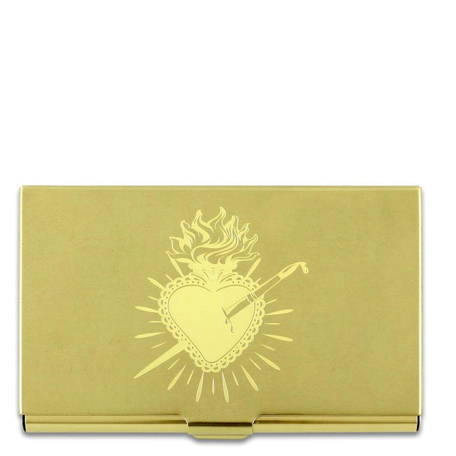 ACME Studio Frida Khalo Heart Etched Card Case C2FK05BC