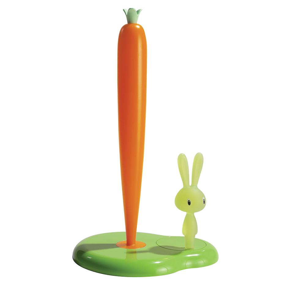 Alessi Bunny & Carrot Kitchen Roll Holder ASG42/H GR
