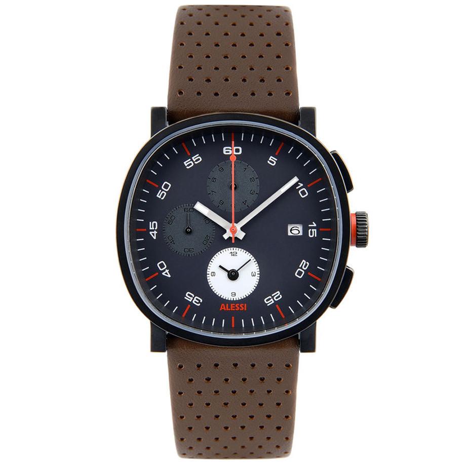 Alessi Tic Watch Leather Band Chronograph AL5031