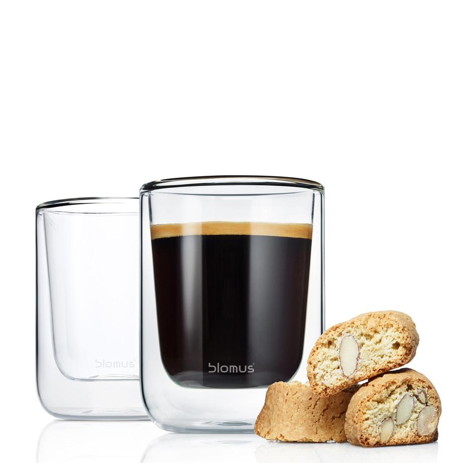 Blomus Nero Thermo Coffee Glasses 