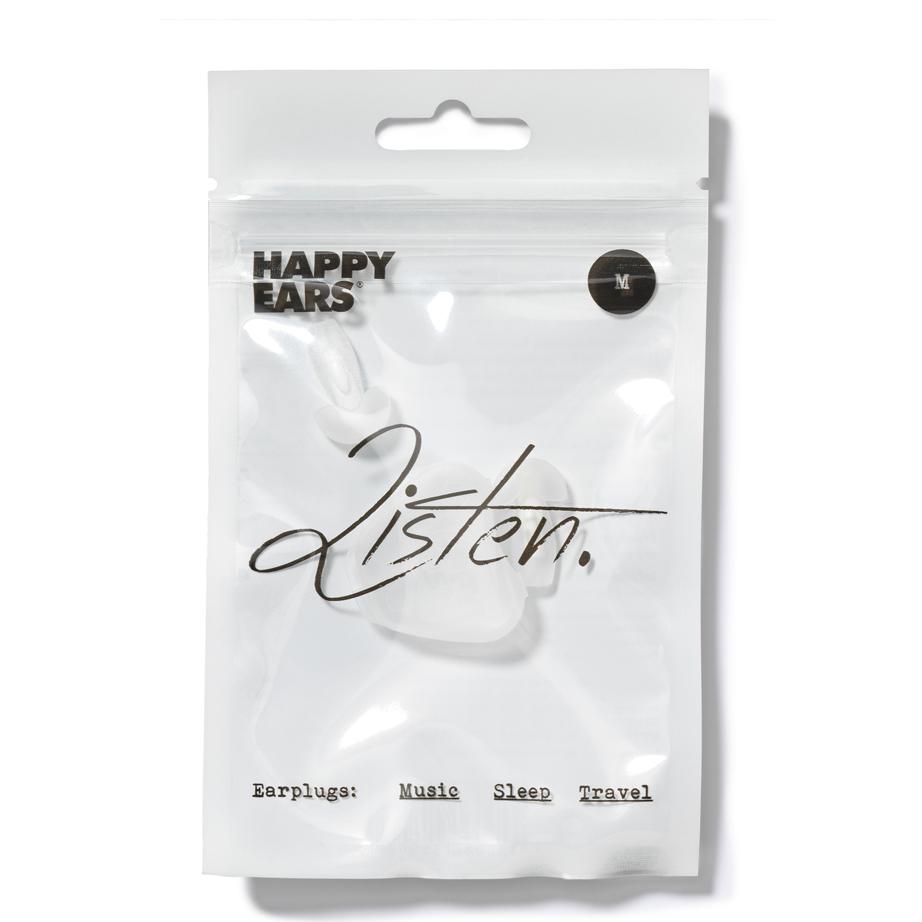 Happy Ears Reusable Natural Sound Ear Plugs - Version 2.0