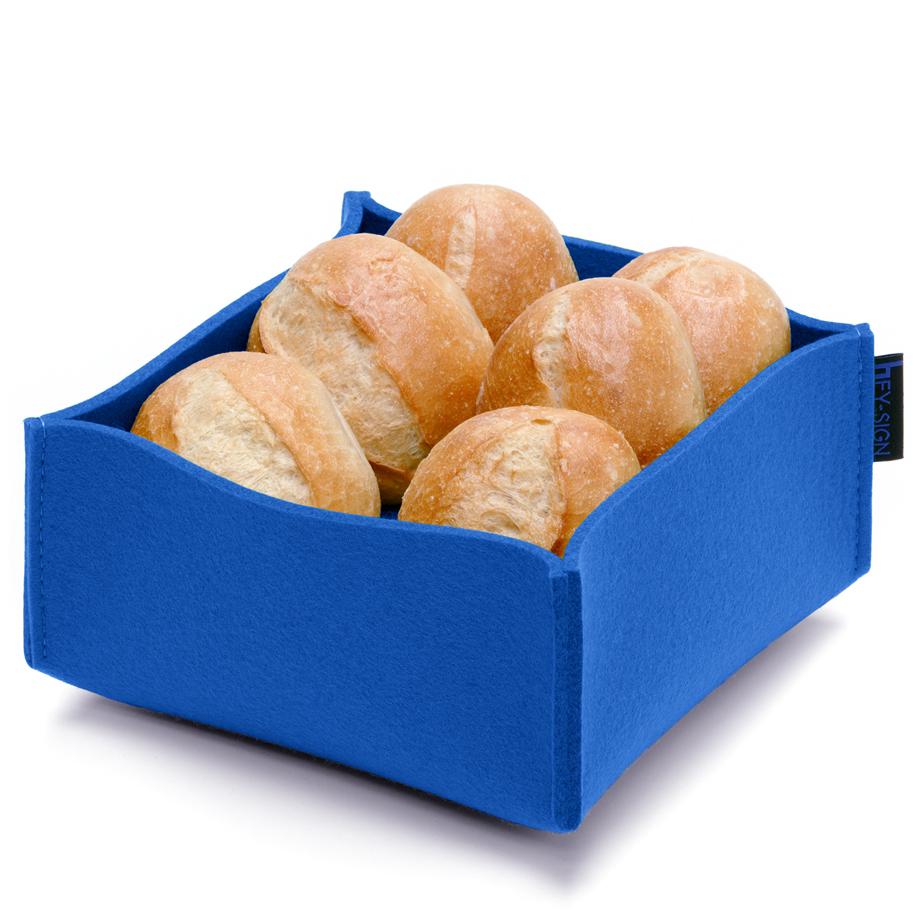 HEY-SIGN Felt Bread Basket Blue