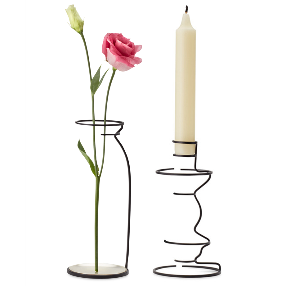 Trace Vase & Candlestick