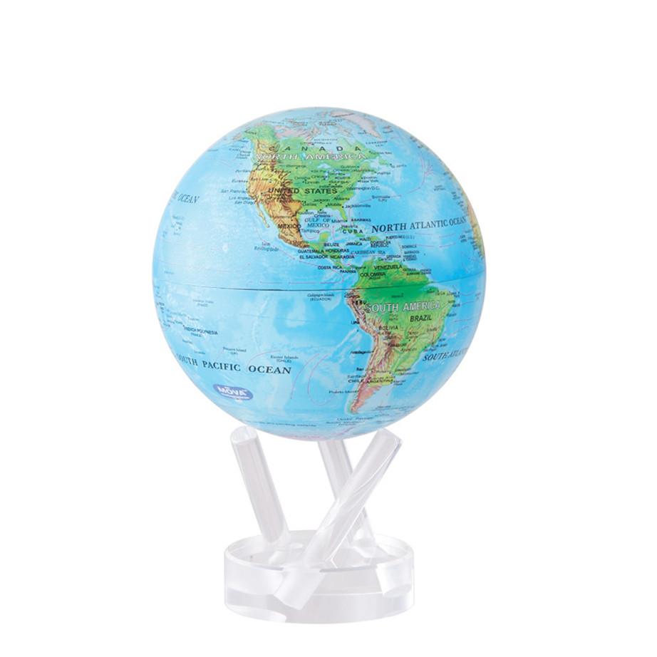Mova Globe Blue with Relief Map MG-45-RBE
