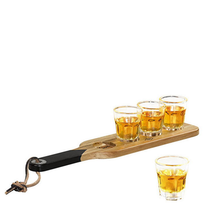 Gentleman's Hardware Serving Paddle & Shot Glasses AGEN149